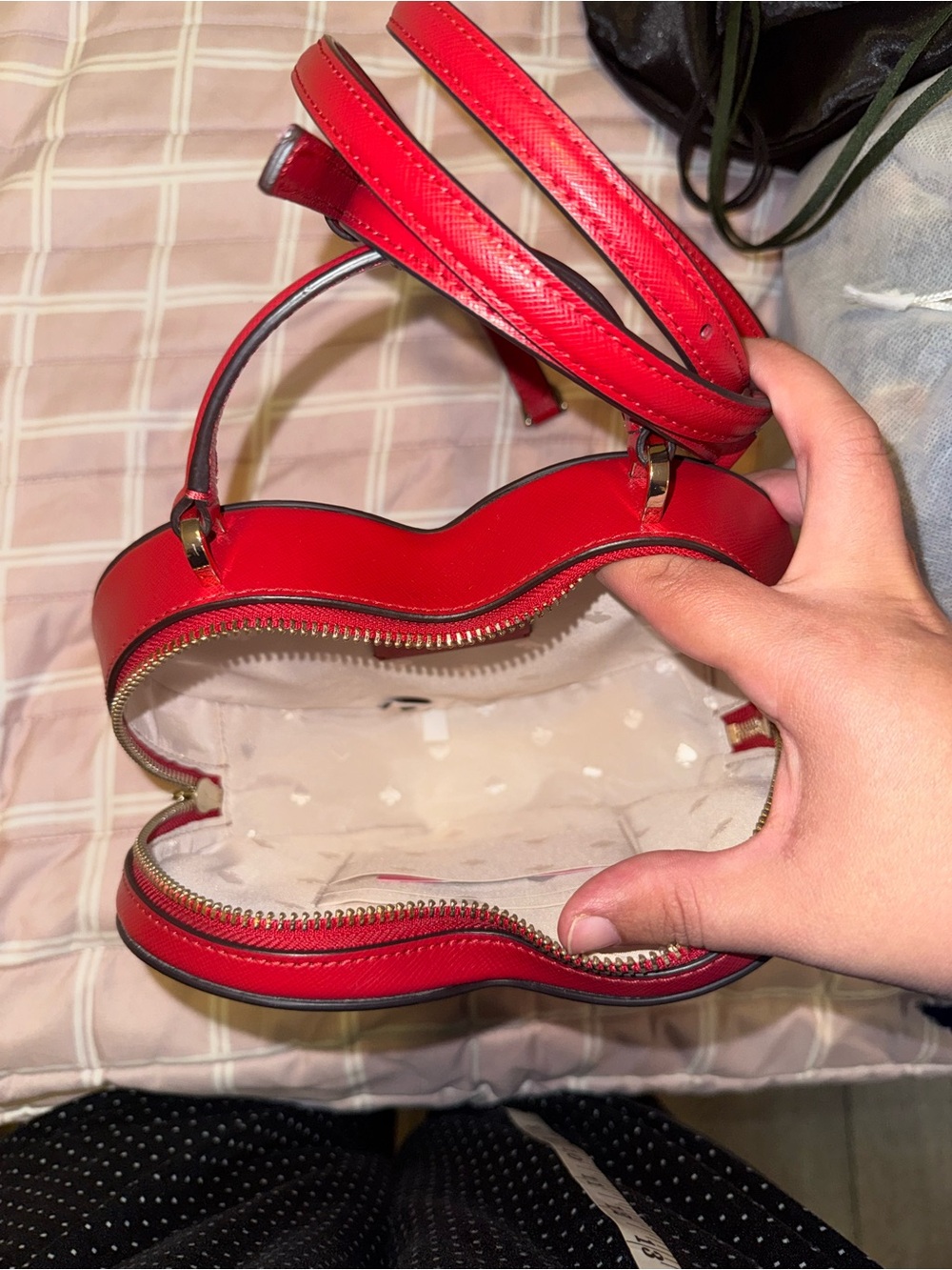 kate spade Red Heart-Shaped Top Handle Mini Bag - Picture 4 of 4